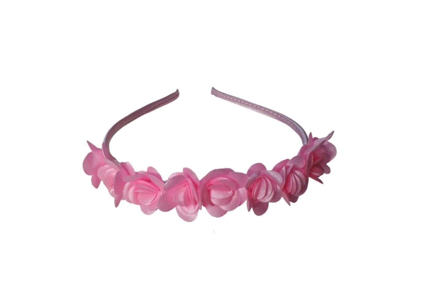 Floral hairband Flower Hair Band flower hair accessories Head Band floral for Women Hairband and Girls Tiara for women wedding - Artificial BABY PINK Color : 1 Pc-image-23