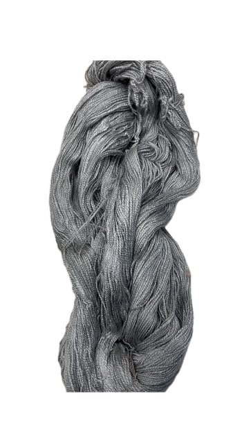 Image of Knitting Wool, 100 gm, Woolen Crochet Yarn for Knitting and Crocheting (Silver)