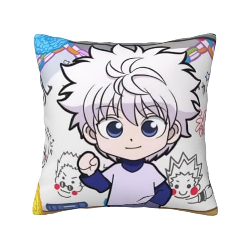 ハンター×ハンター (7) ッションカバー 抱き枕カバー 装飾枕カバー 座布団カバー グッズ ギフト アニメグッズ 着脱簡単 洗える ソファ背当て 両面プリント かわいい おしゃれ 車やソファー 50x50cm