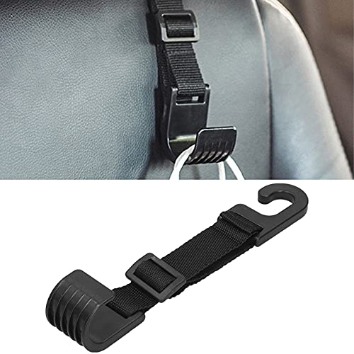 Backseat Hook, Universal Tough Rounded Head Chamfering Adjustable Headrest Holder Side Opening For Handbag For Coat #TOP2