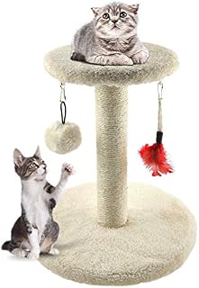 Zubita Cat Tree Tower, Cat Scratcher Kitty Furniture Scratching Post Climber House Cat Play Tower Activity Centre for Playing Relaxing and Sleeping