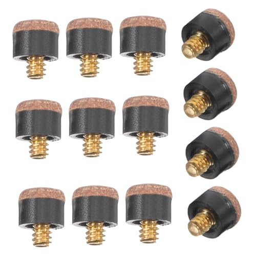 SUPVOX 25pcs Billiard Tips Replacement Kit for Snooker Cues and Pool Sticks Easy Installation Screw Tips for Enhanced Precision Games Compatible with Billiards