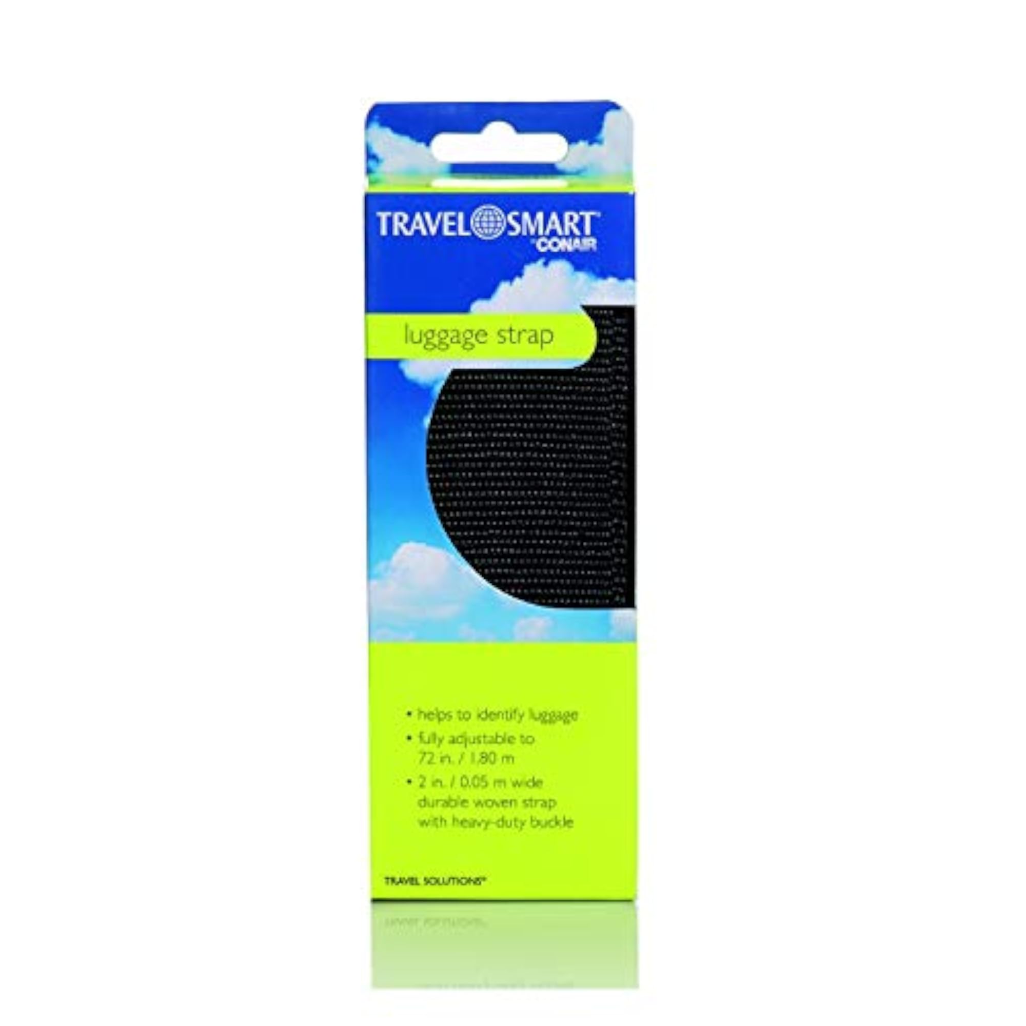 Travel Smart Luggage Strap Suitcase Belt, Black