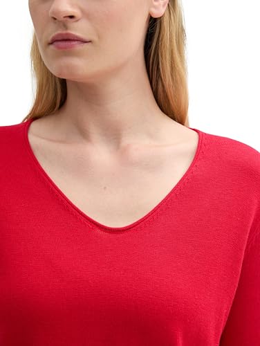Tom Tailor Damen Strickpullover mit V-Ausschnitt 5