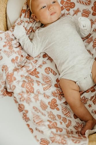 Image of Copper Pearl Swaddle Blankets for Newborns | Soft Stretchy Receiving Blankets for Boys and Girls | Large 46 x 46 Inch Baby Blankets | Lightweight and Breathable Swaddles | Gingerbread