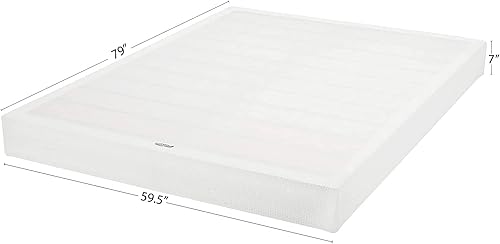 Vista 3 de Tienda Basics - Base de cama de poliéster inteligente, base de colchón de 7 pulgadas, tamaño Queen, felpa, sin herramientas, fácil montaje