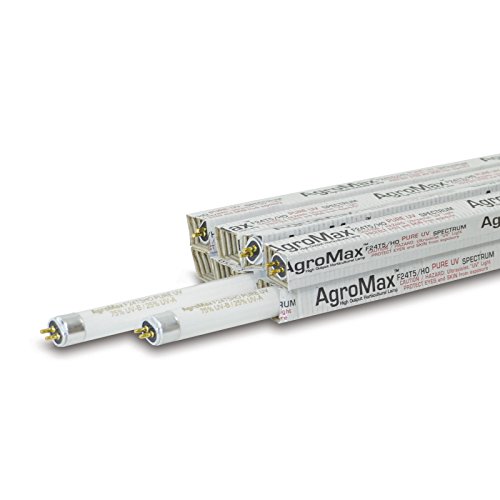 8-Pack 2 Foot (22.625") Pure UV T5 Fluorescent Grow Light Bulbs - (8) F24T5HO Bulbs