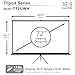 Elite Screens Tripod Series, 72-INCH 16:9, Indoor Outdoor Projector Screen, 8K / 4K Ultra HD 3D Ready, 2-Year Warranty, T72UWH