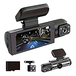 Illumas Dash Cam Wireless, Illumas Wireless Day Night Cordless Dash Cam, 2026new 1080p Night Vision Car Driving Recorder, 24h Parking Mode, Car Accessories & 32g Card (Front of car + Rear of car)