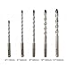 5PCS Electric Hammer Drill Bits Favorite Tools for DIY, Professional Drill Bit Set for Glass/Brick/Plastic/Cement/Wood/Tile/Etc, Industrial Strength Carbide Drills Bit Tip 6/8/10/12mm Drills Diameter
