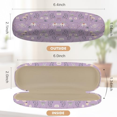Image of Glasses Case Hard Shell,Portable Protective Eyeglasses Case, Eyeglass Holder Box with Cleaning Cloth, for men women