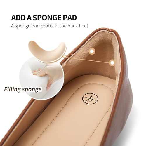 Image of FINIWOR Loafers for Women Flats Shoes Women Pointed Toe Dress Shoes Comfortable Memory Foam Penny Loafers Slip On Shoes