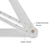 Bevel Corner Protractor, Aluminium Alloy Protractor,Corner Angle Finder for Multi Angle Measurement Tool for Woodworking