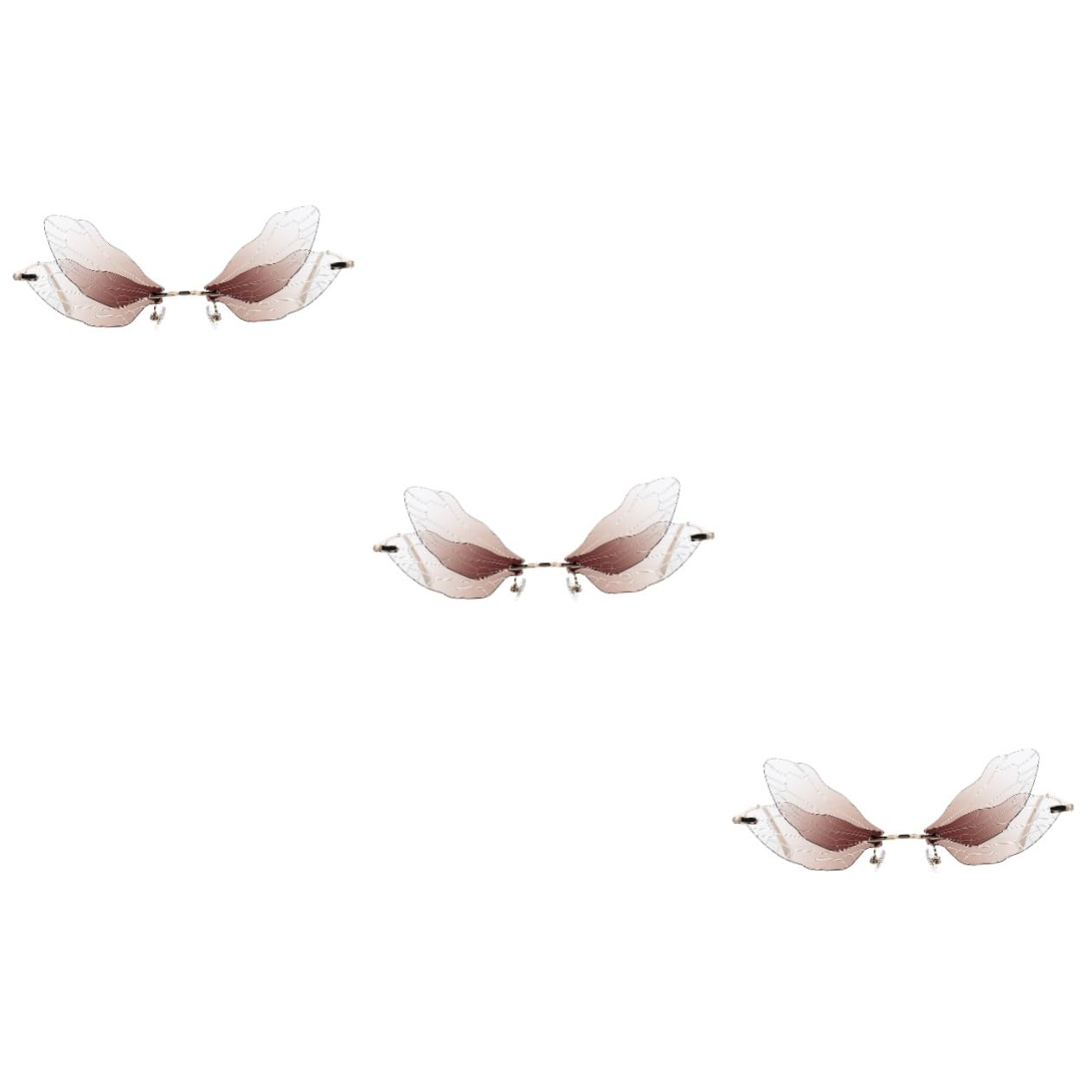 LIFKOMEIrregular Sun Glasses Vintage Sunglasses for Women Mens Sun Glasses Funny Dragonfly Eyeglasses Mens Shades Sunglasses Unisex Sun Shades Trendy Sunglasses Unique and Metal