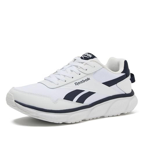 Reebok Swiftstrikeランニングメンズシューズ。, ホワイト/ベクターネイビー, 27.0 cm