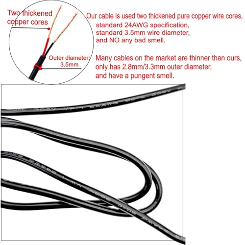 JZK 1M Elektrisches Zahnbürste Ladekabel für Fairywill FWP11 FW-508 FW-507 FW-917 SG-508 D1 D3 D7 D8 E6 E10 P11 TB-508, Ersatz Ladegerät Kabel Ladeleitung USB-auf-DC 5V hohlstecker Netzkabel