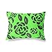 BonaMaison Ozdobna poszewka na poduszkę, neonowe zielone dymy, dekoracyjne poszewki na poduszki do salonu, sofy, sypialni, rozmiar: 45 x 60 cm - zaprojektowane i wyprodukowane w Turcji