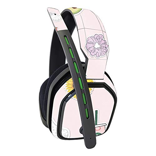 MightySkins Glossy Glitter Skin Compatible with Astro A10 Headset - VSCO Girl | Protective, Durable High-Gloss Glitter Finish | Easy to Apply, Remove, and Change Styles | Made in The USA