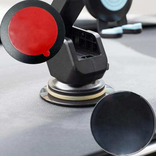 Bustlwor 5 Stück Die Klebe-Montagescheibe, Universal Saugnapf Montagescheibe, Pack Zubehör Halterung, Aufkleber Basis-Halterung, Geeignet Für Die Installation Von Mobiltelefonhaltern