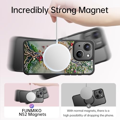 FUNMIKO for iPhone 14 Plus Case,Cute Floral,Wireless Charging Compatible - image 3