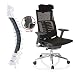 Produktbild hjh OFFICE 652404 Profi Bürostuhl DYNAFIT Netzstoff Schwarz Bürosessel ergonomisch, anatomische Lordosenstütze