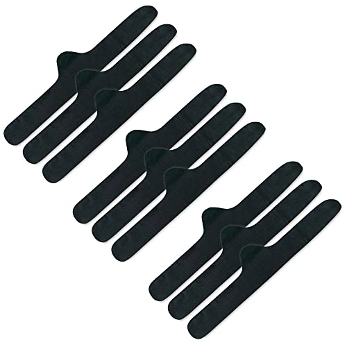 100% Cotton Bra Liner 9Pack: Black - Small
