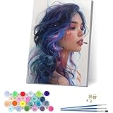 数字油絵 女性 大人用 DIY ペイントバイナンバー セクシー 手塗り 絵 デジタル油絵セット ブラシとアクリル絵具付き 数字塗り絵 大人のクラフトアクティビティ Paint by Numbers ホーム オフィス装飾 誕生日プレゼント女性 70x95cm Y-4716