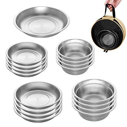 AUHOU - Kit di pentole da capeggio, 19 pezzi, attrezzatura da cucina