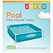 Intex 4 Foot x 12 Inch Miniature Durable Vinyl Outdoor Above Ground Frame Kiddie Swimming and Teaching Baby Pool for Ages 3 and Up, Blue