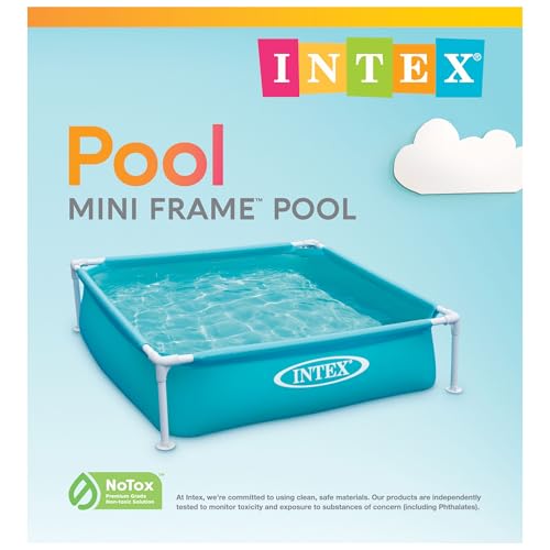 Intex 4 Foot x 12 Inch Miniature Durable Vinyl Outdoor Above Ground Frame Kiddie Swimming and Teaching Baby Pool for Ages 3 and Up, Blue by Intex - Image 7