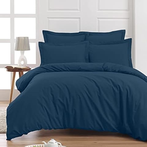 Sensei La Maison du Coton Duvet Cover Percale Indigo/200 x 200 cm Cover