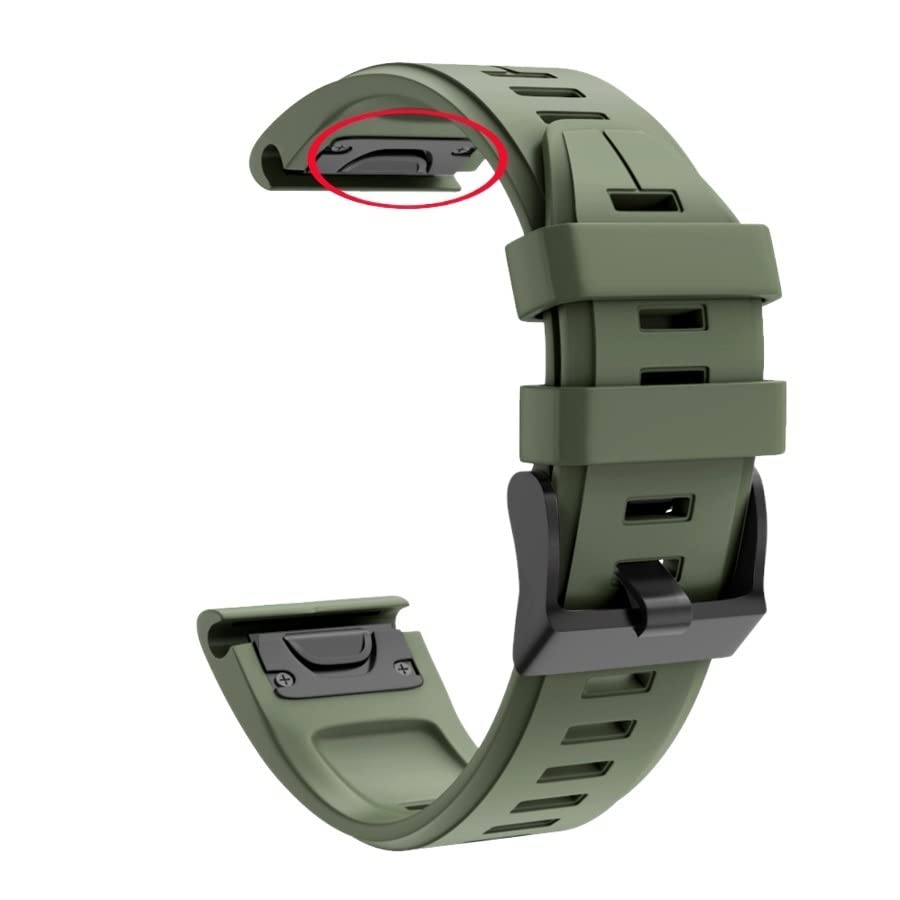 Bracelet de montre Garmin Fenix 6 5 Enduro en silicone souple 20 22 26 mm
