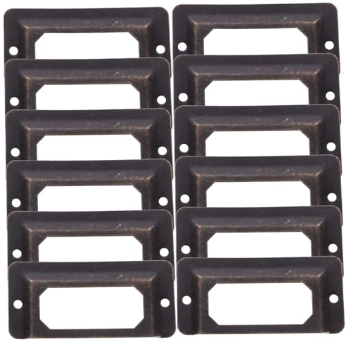 12個アンティークメタル フレーム 引用ラベルホルダー デコレーシ