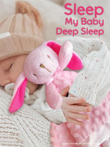 Image of Baby Security Blanket, Soft Baby Lovey Toy Blanket for Girls, Snuggle Toy Lovie Newborn Gift, Stuffed Animals Pink Bunny 16 Inch