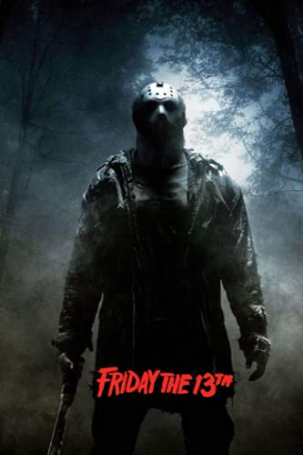 Friday The 13th Notebook: Jason Mask Friday the 13th Journal Notebook 6"x9" 110 page,Jason Lovers Halloween Gifts ideas.