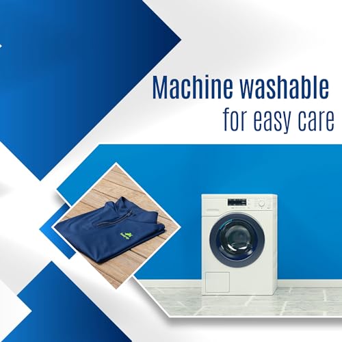 Men's Performance Quarter-Zip Pullover, Performance Athletic Long Sleeve Mock Neck Moisture (Light Navy)4