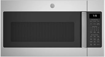GE JVM7195SKSS 1.9 Cu. Ft. Over-the-Range Sensor Microwave Oven Stainless Steel Bundle with Premium 2 YR CPS Enhanced Protection Pack