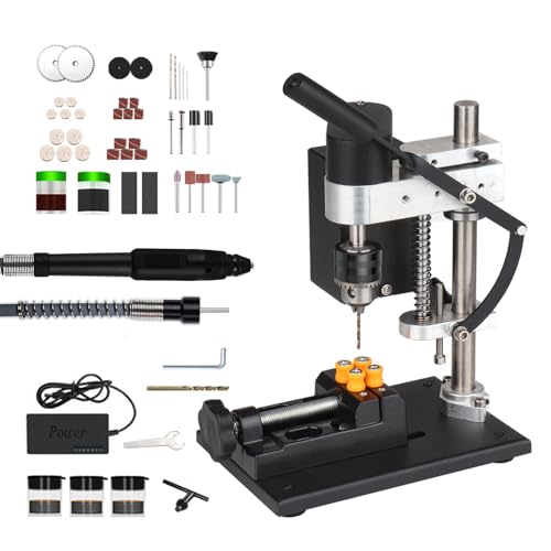 Mini-Säulenbohrmaschine mit Soft-Achse, Tischbohrmaschine mit 775-Motor, 7-stufig einstellbar, Präzisions-Tischbohrmaschines mit Schleifpapier-Sägeblatt, Elektrische Tischbohrmaschine für Metall Holz Mini-Säulenbohrmaschine mit Soft-Achse, Tischbohrmaschine mit 775-Motor, 7-stufig einstellbar, Präzisions-Tischbohrmaschines mit Schleifpapier-Sägeblatt, Elektrische Tischbohrmaschine für Metall Holz
