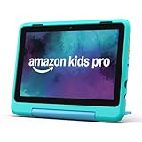New Amazon Fire HD 8 Kids Pro tablet, ages 6-12. Bright 8" HD screen, includes ad-free content, parental controls, 13-hr battery, slim case for older kids, 32GB, Discovery (2024 release)