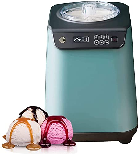 X&J Automatische Eismaschine Machine Sorbet Gefrorene Joghurtmaschine mit eingebautem Kompressor Edelstahl Gelato Macher…