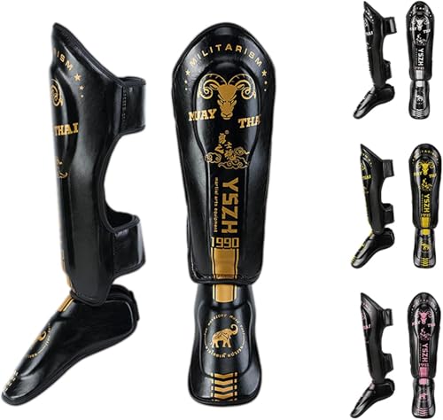 Espinilleras, Equipo De Protección De La Pierna del Empeine del Muay Thai, Espinilleras De Kickboxing, Soporte De Almohadilla De Tela Elástica De Espuma del Empeine, Grandes Almoh, Pink, M