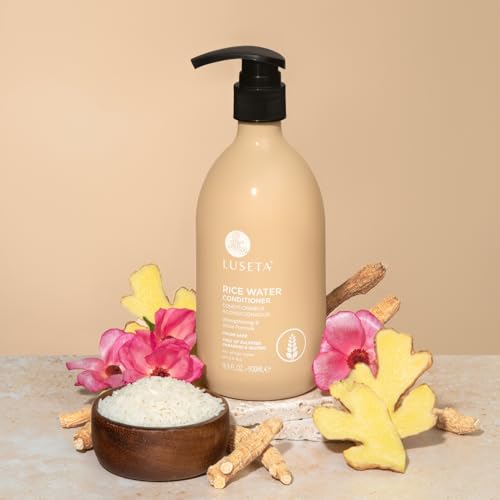 Image of Luseta Rice Water Conditioner, Hydrating Frizz Control for All Hair, 16.9oz | Rice Water Conditioner Helps Smooth Frizz, Support Elasticity and Leave Hair Soft, Shiny and Manageable