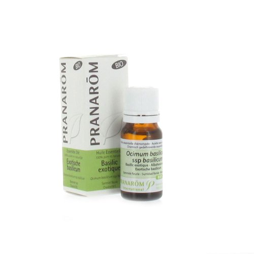 Basilic Exotique Pranarôm huile aromatique bio pour massage et diffusion 10 ml