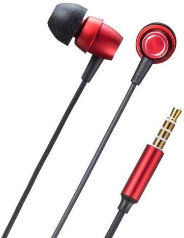 Amazon Co Jp サンワサプライステレオイヤホン マイク付き カナル型 音声調節スイッチ レッド Mm Hs707r 家電 カメラ