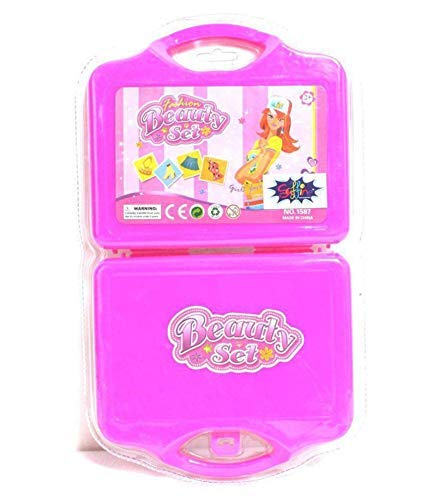 Rubela J S Little Girl'S Plastic Cosmetic Play Beauty Salon Makeup Set Toy (Pink) 3
