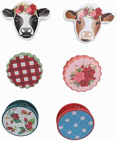 Pioneer Woman Mini Spatula Set and Magnetic Bag Clip Set - 9 Piece Bundle