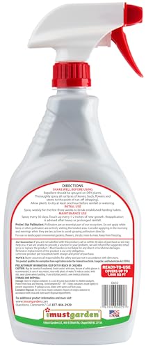 I Must Garden Deer Repellent: Spice Scent Deer Spray for Gardens & Plants – Natural Ingredients – 32oz Ready to Use