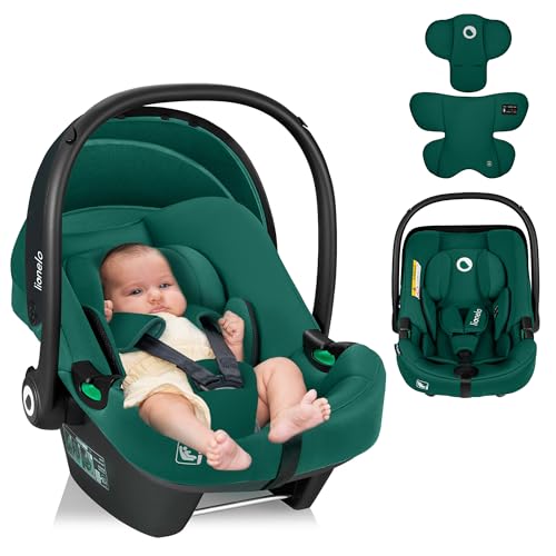 LIONELO ASTRID i-Size Seggiolino Auto Neonati 40-87cm Ovetto gr 0+ Montaggio rivolto all'indietro, Cintura di sicurezza a 3punti Protezione laterale Inserto Dri-Seat
