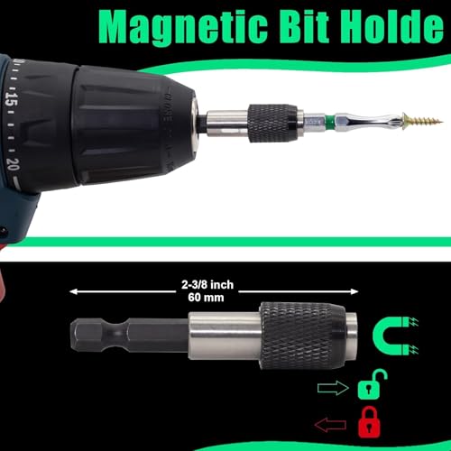 Impact Driver Bit Set PH2 (S2 Steel, CNC Phillips Tip, Chrome Finish) - image 2
