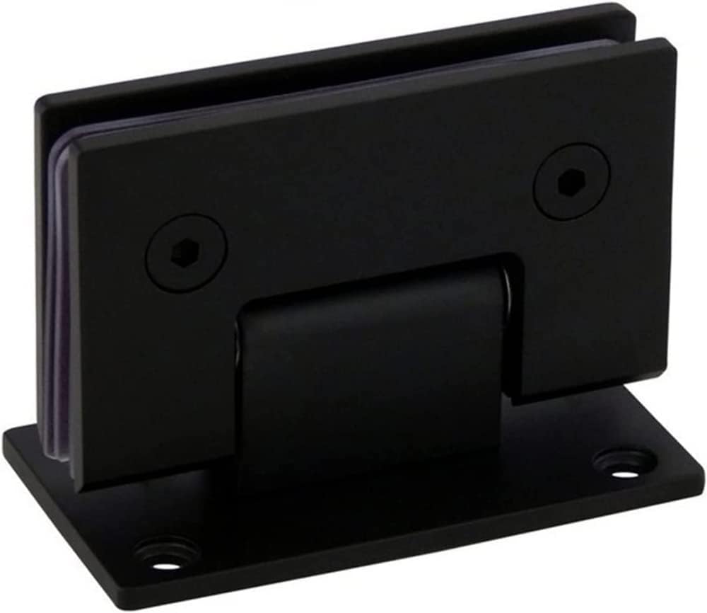 Glass Door Bathroom Stainless Steel 304 Wall Mounted Black Glass Shower Door Hinges, Hardware Accessories Hinges for Furniture Hinges.1 PC